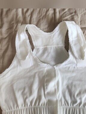 EMS Post-Surgical Compression Bra Adjustable Front Closures SZ Large